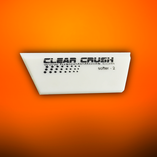 5” CLEAR CRUSH CROPPED SQUEEGEE BLADE